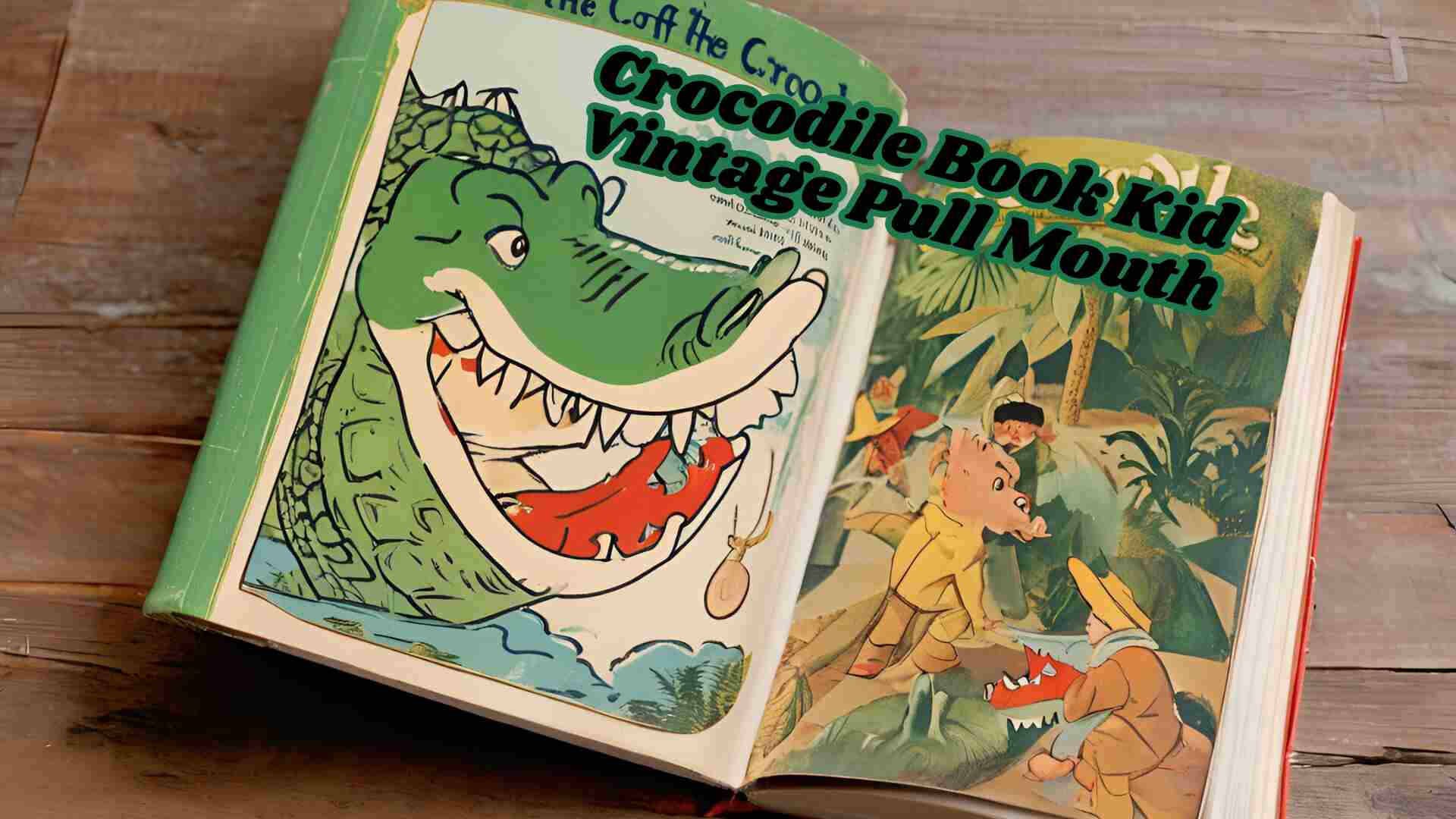 Discovering the Magic of the Crocodile Book Kid Vintage Pull Mouth